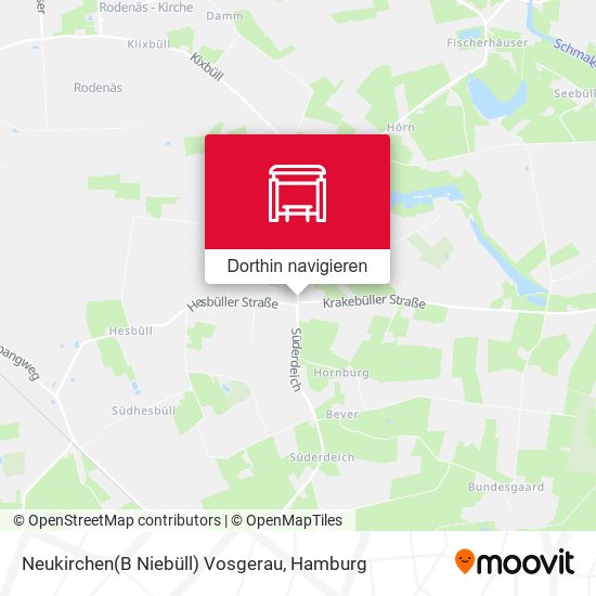 Neukirchen(B Niebüll) Vosgerau Karte