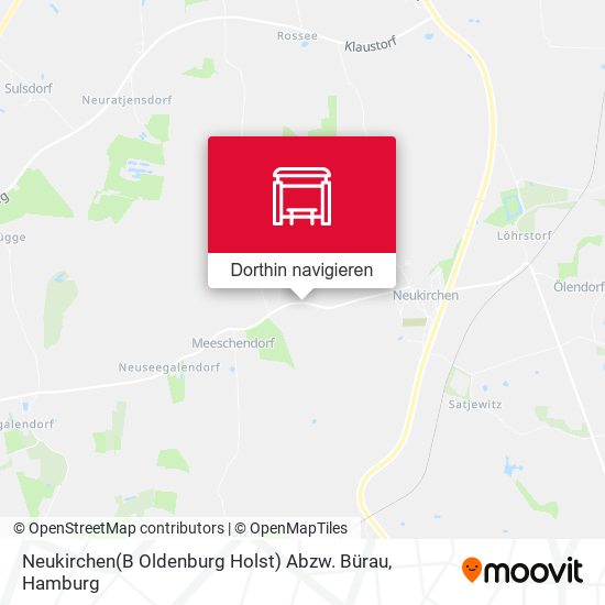 Neukirchen(B Oldenburg Holst) Abzw. Bürau Karte