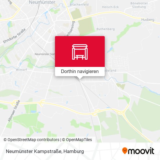 Neumünster Kampstraße Karte