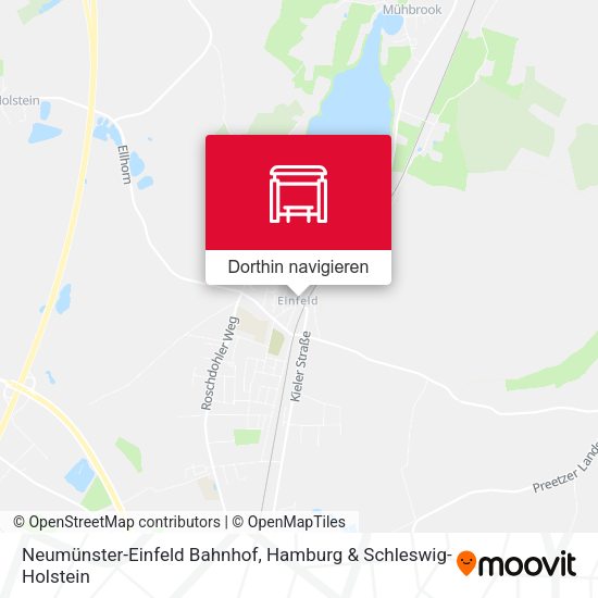 Neumünster-Einfeld Bahnhof Karte