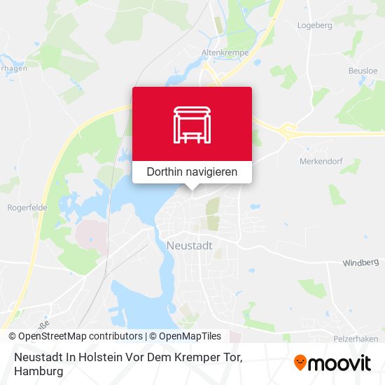 Neustadt In Holstein Vor Dem Kremper Tor Karte