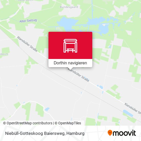 Niebüll-Gotteskoog Baiersweg Karte