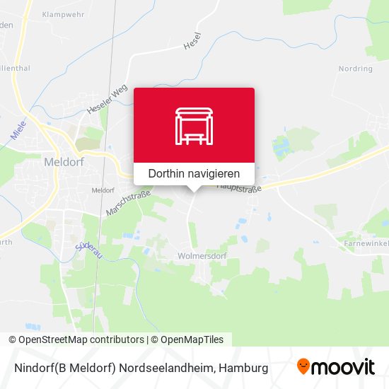 Nindorf(B Meldorf) Nordseelandheim Karte