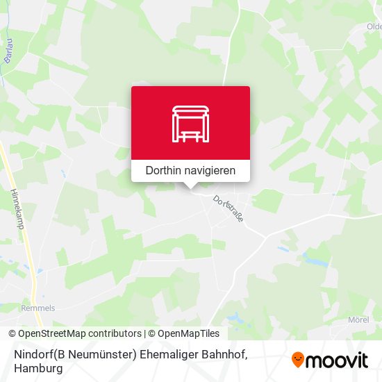 Nindorf(B Neumünster) Ehemaliger Bahnhof Karte