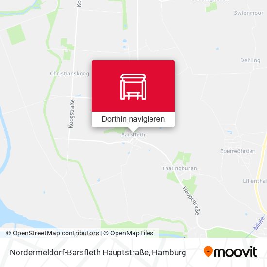 Nordermeldorf-Barsfleth Hauptstraße Karte