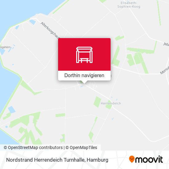 Nordstrand Herrendeich Turnhalle Karte