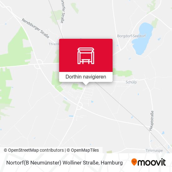 Nortorf(B Neumünster) Wolliner Straße Karte