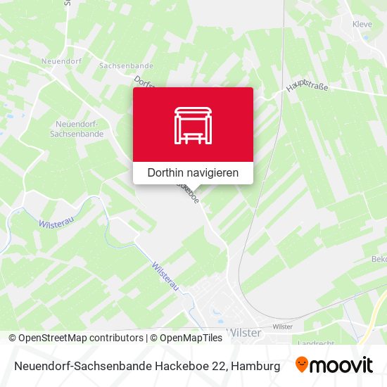 Neuendorf-Sachsenbande Hackeboe 22 Karte