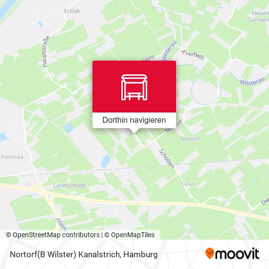 Nortorf(B Wilster) Kanalstrich Karte