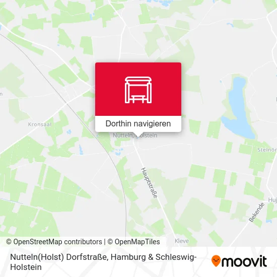 Nutteln(Holst) Dorfstraße Karte