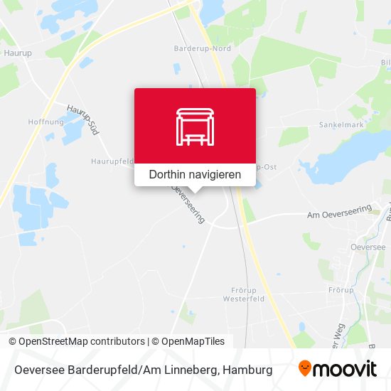 Oeversee Barderupfeld / Am Linneberg Karte
