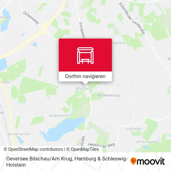 Oeversee Bilschau/Am Krug Karte