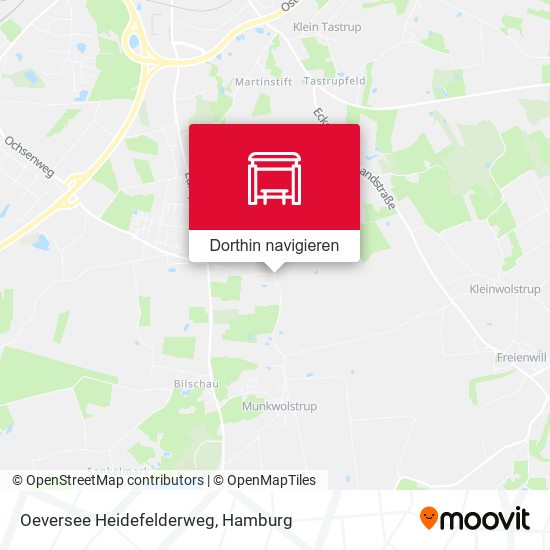 Oeversee Heidefelderweg Karte