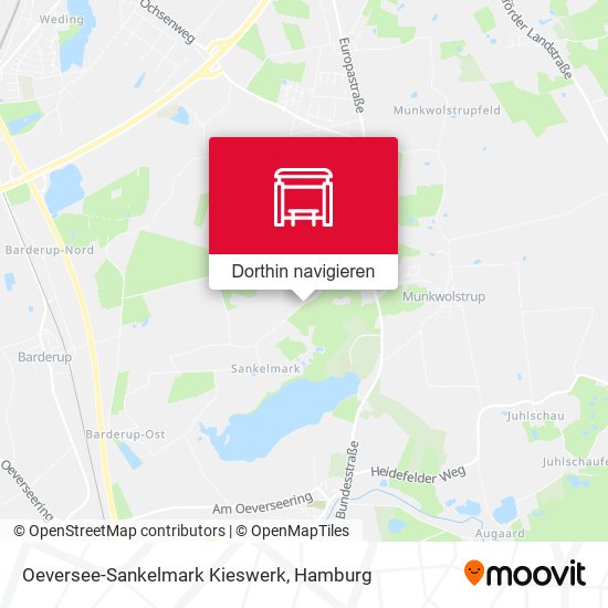 Oeversee-Sankelmark Kieswerk Karte