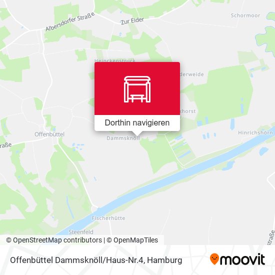 Offenbüttel Dammsknöll / Haus-Nr.4 Karte
