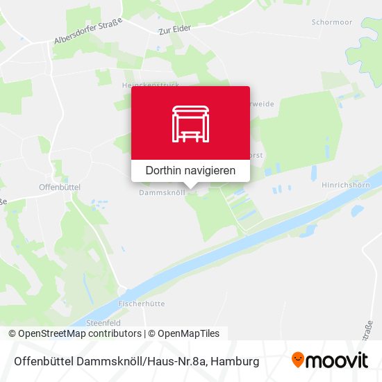 Offenbüttel Dammsknöll / Haus-Nr.8a Karte
