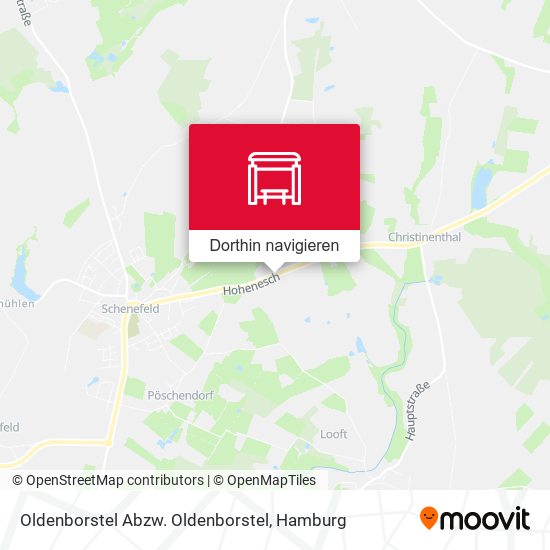 Oldenborstel Abzw. Oldenborstel Karte