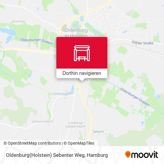 Oldenburg(Holstein) Sebenter Weg Karte