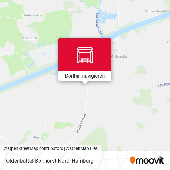 Oldenbüttel-Bokhorst Nord Karte