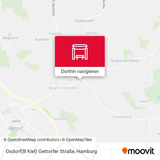Osdorf(B Kiel) Gettorfer Straße Karte