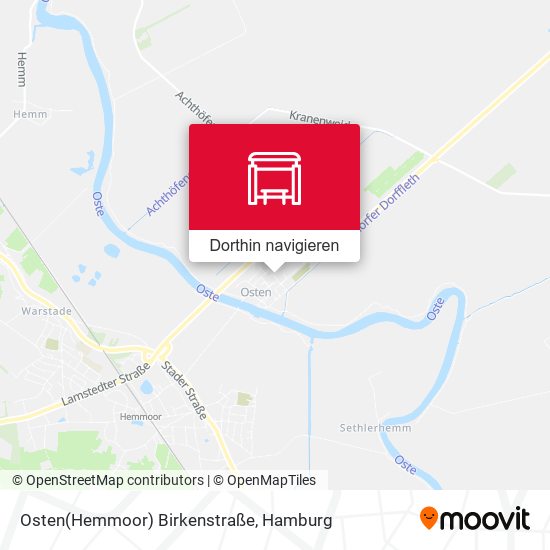 Osten(Hemmoor) Birkenstraße Karte