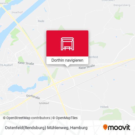 Ostenfeld(Rendsburg) Mühlenweg Karte