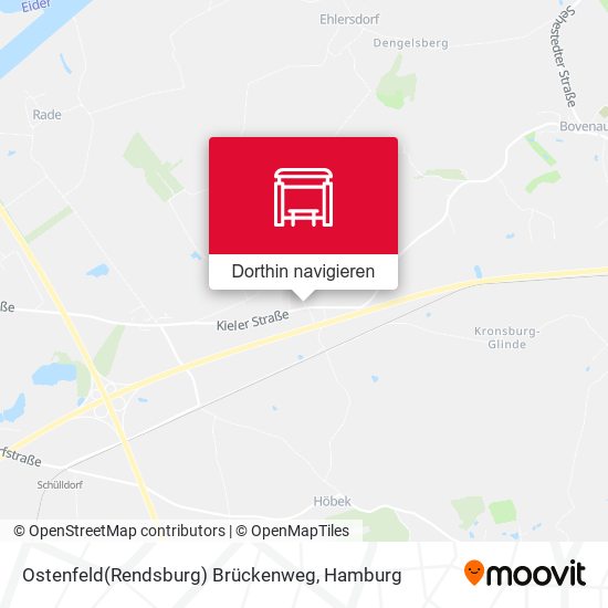 Ostenfeld(Rendsburg) Brückenweg Karte