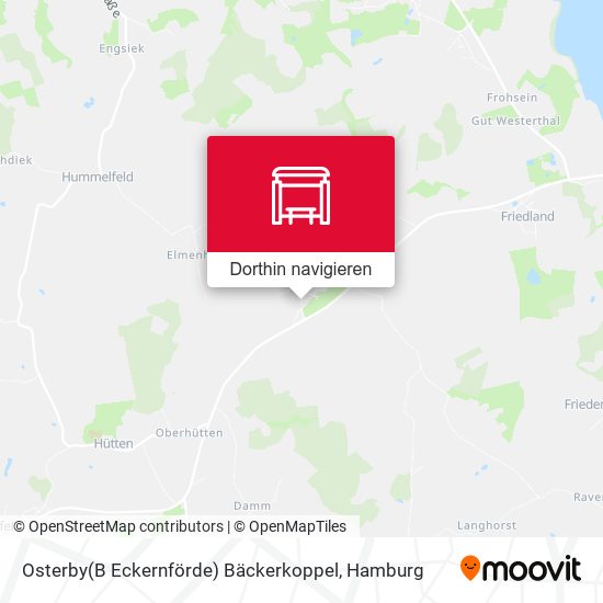 Osterby(B Eckernförde) Bäckerkoppel Karte