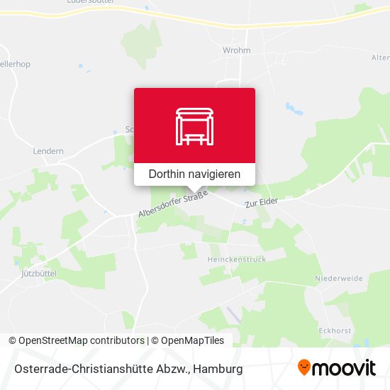 Osterrade-Christianshütte Abzw. Karte