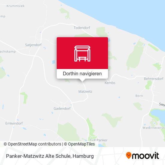 Panker-Matzwitz Alte Schule Karte