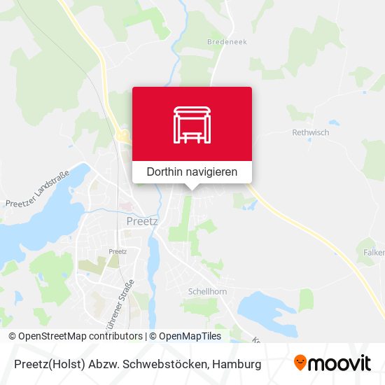 Preetz(Holst) Abzw. Schwebstöcken Karte