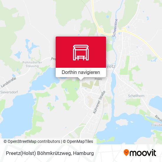 Preetz(Holst) Böhmkrützweg Karte