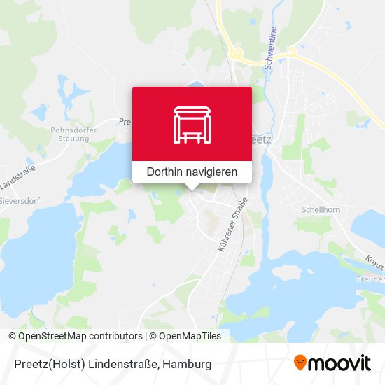 Preetz(Holst) Lindenstraße Karte