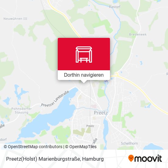 Preetz(Holst) Marienburgstraße Karte