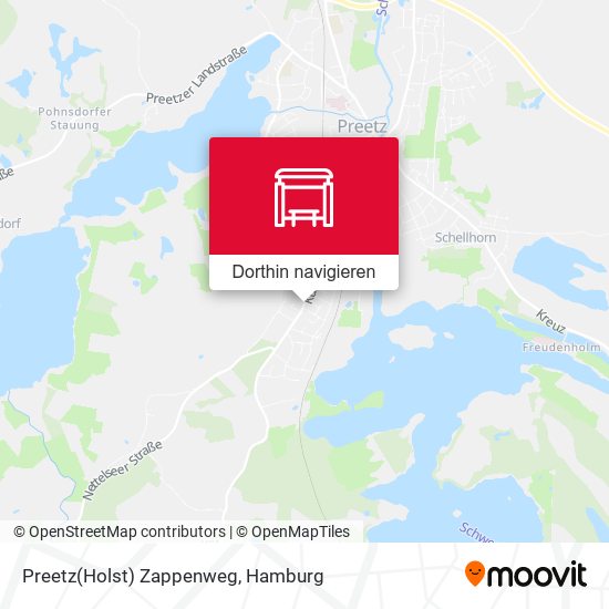 Preetz(Holst) Zappenweg Karte