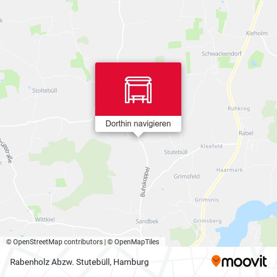 Rabenholz Abzw. Stutebüll Karte