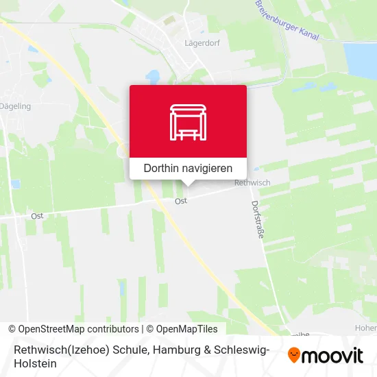 Rethwisch(Izehoe) Schule Karte