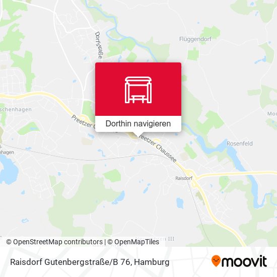 Raisdorf Gutenbergstraße/B 76 Karte