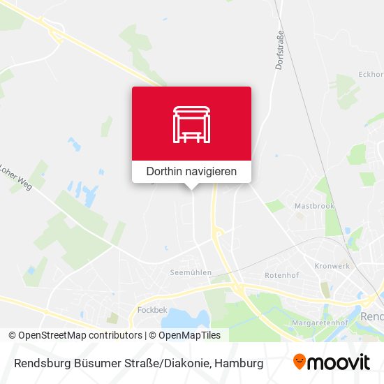 Rendsburg Büsumer Straße / Diakonie Karte
