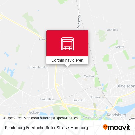 Rendsburg Friedrichstädter Straße Karte