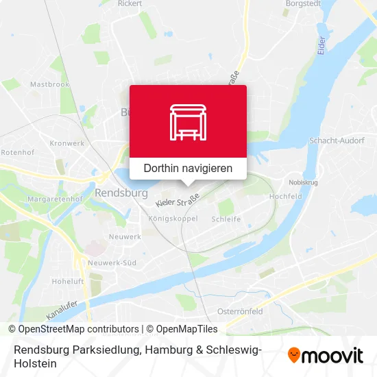 Rendsburg Parksiedlung Karte