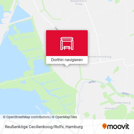 Reußenköge Cecilienkoog/Rolfs Karte