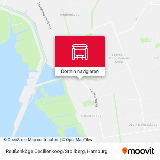 Reußenköge Cecilienkoog / Stollberg Karte