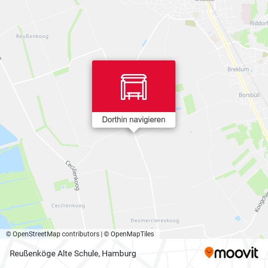 Reußenköge Alte Schule Karte