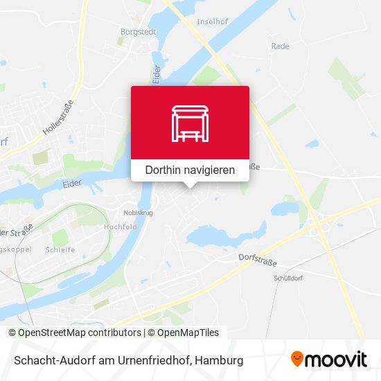 Schacht-Audorf am Urnenfriedhof Karte