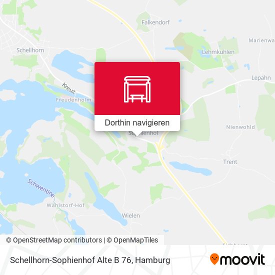 Schellhorn-Sophienhof Alte B 76 Karte