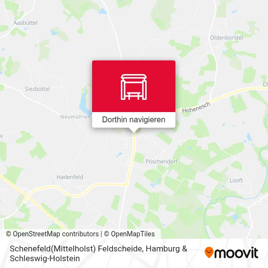 Schenefeld(Mittelholst) Feldscheide Karte