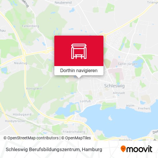Schleswig Berufsbildungszentrum Karte