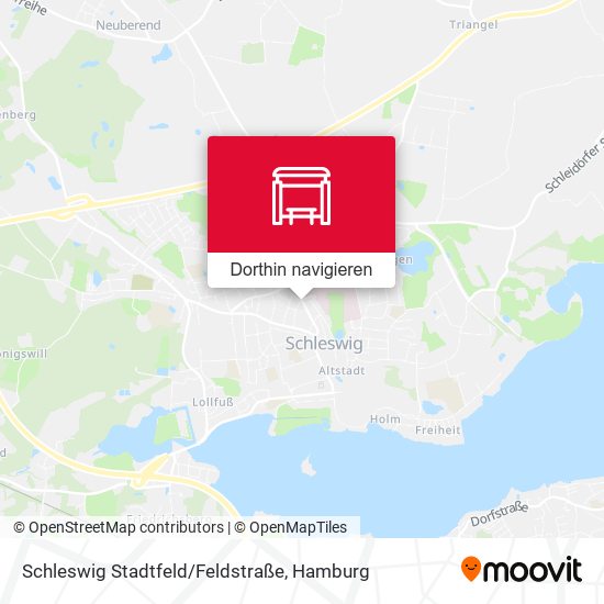 Schleswig Stadtfeld/Feldstraße Karte