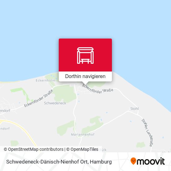 Schwedeneck-Dänisch-Nienhof Ort Karte
